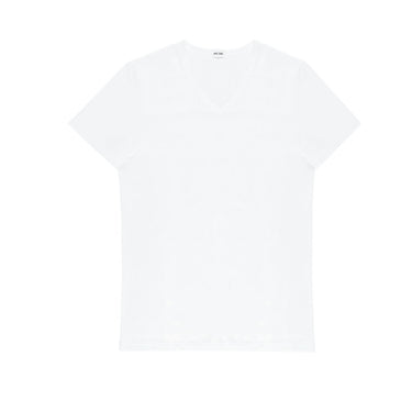 401331 Supreme Cotton Tee-Shirt V Neck - 0003 White